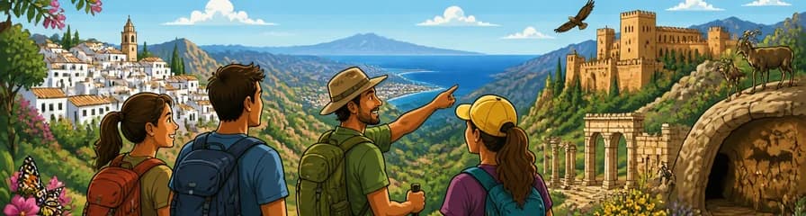 Rutas guiadas de senderismo diurno por Andalucía, con salidas desde Marbella y Estepona