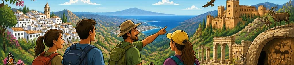 Rutas guiadas de senderismo diurno por Andalucía, con salidas desde Marbella y Estepona