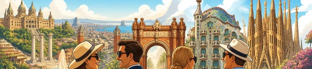 Viaje de lujo por Barcelona en excursión desde el puerto