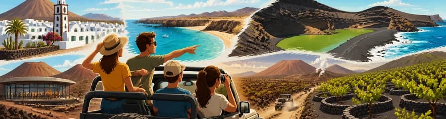 Expedición 4x4 por el Sur de Lanzarote: Paisajes Volcánicos y Costas