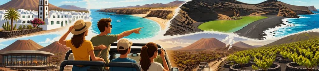 Expedición 4x4 por el Sur de Lanzarote: Paisajes Volcánicos y Costas