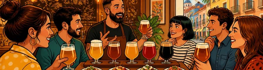 Cata de Cerveza Artesanal y Maridaje de Tapas en el Barrio de Ruzafa, Valencia