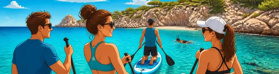 Recorrido en Stand Up Paddle de 90 minutos para grupos pequeños en Cala Ratjada