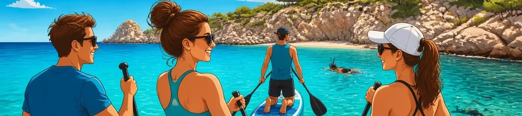 Recorrido en Stand Up Paddle de 90 minutos para grupos pequeños en Cala Ratjada