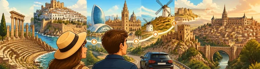 Recorrido privado de dos días de Barcelona a Madrid