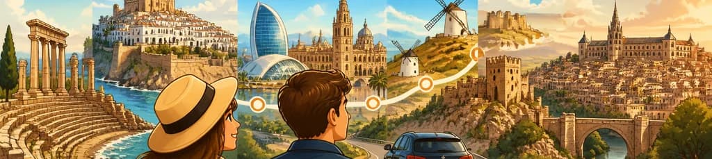 Recorrido privado de dos días de Barcelona a Madrid