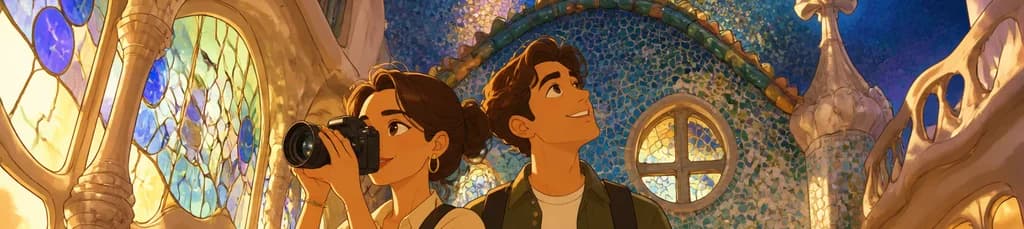 Sesión fotográfica de la elegancia icónica en la Casa Batlló