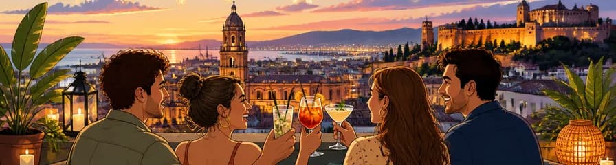 Descubre Málaga desde las alturas: azoteas secretas, bebidas y panorámicas urbanas