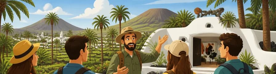 Paseo por el Valle de las Palmeras y visita a la Casa de César Manrique