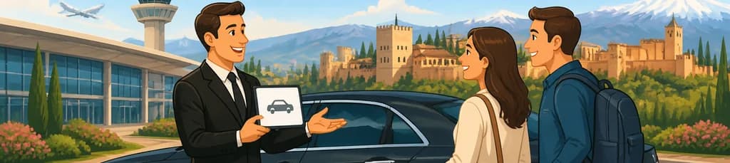 Servicio de traslado privado unidireccional desde o hacia el aeropuerto de Granada