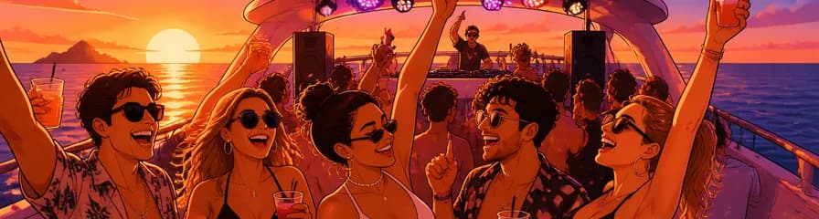 Aftersun Ibiza: La icónica fiesta en barco al atardecer del Ibiza Boat Club