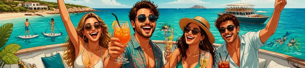 Vive la experiencia de Formentera con Beneficios, un viaje en barco todo incluido del Ibiza Boat Club