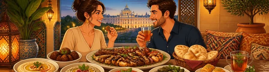 Experiencia culinaria libanesa para dos: menú degustación