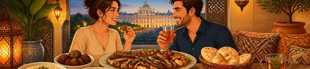Experiencia culinaria libanesa para dos: menú degustación