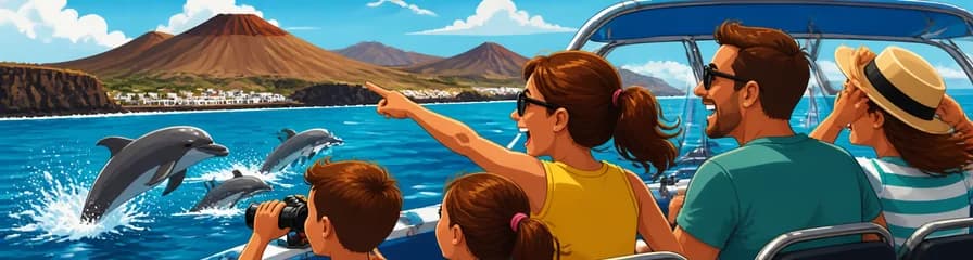 Emocionante safari en barco para avistar delfines en Lanzarote