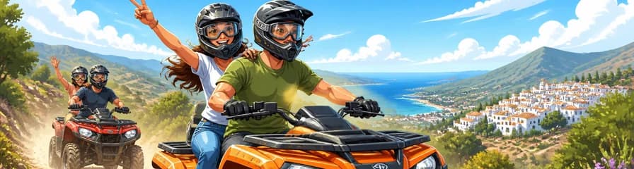 Emocionante recorrido guiado de dos horas en Quads/ATV por Mijas, Málaga