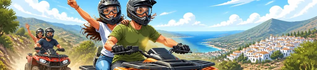 Emocionante recorrido guiado de dos horas en Quads/ATV por Mijas, Málaga