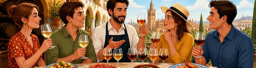 Experiencia privada de una bodega de Jerez y brandy de Jerez con recogida en su hotel de Sevilla
