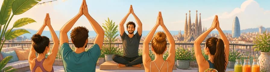 Sesiones de Yoga y Aperitivos en la Azotea del Hotel ME BCN