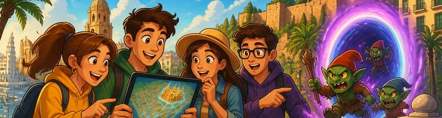 Juego urbano en Málaga: El Portal Mágico