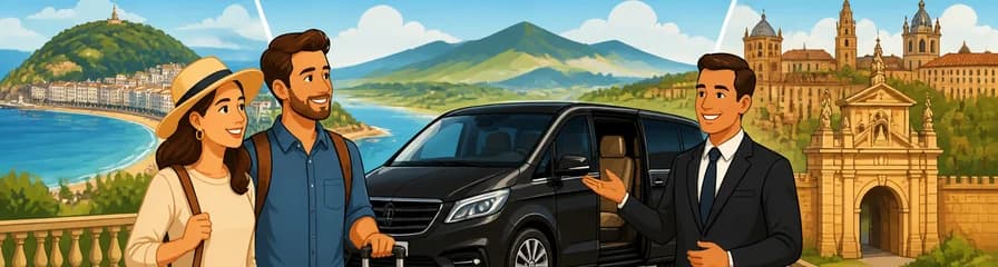 Servicio de transporte turístico privado entre San Sebastián y Pamplona