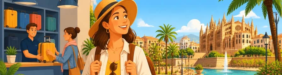 Servicio de consigna de equipaje en el centro de Palma de Mallorca