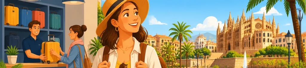 Servicio de consigna de equipaje en el centro de Palma de Mallorca