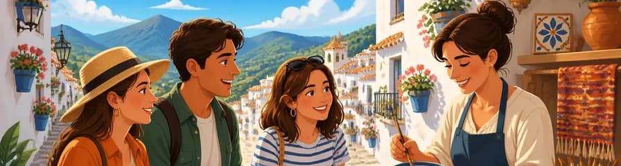 Recorrido privado por Mijas y taller de artesanía tradicional: una inmersión práctica