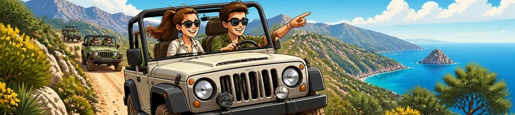 Tour de Jeepsafari 4x4 Off Road con Auto-Manejo en Mallorca