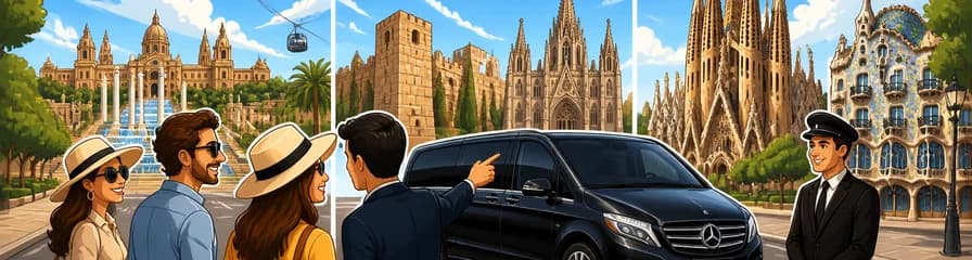 Descubre Barcelona en un tour privado de lujo con chofer en Mercedes-Benz