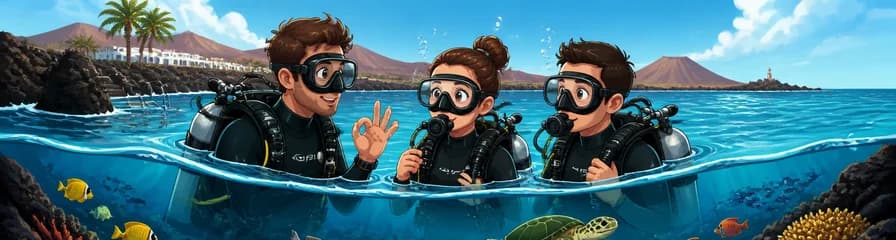 Experimenta el buceo en Lanzarote: dos inmersiones para principiantes en Costa Teguise