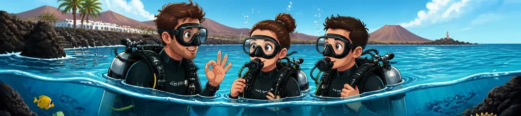 Experimenta el buceo en Lanzarote: dos inmersiones para principiantes en Costa Teguise