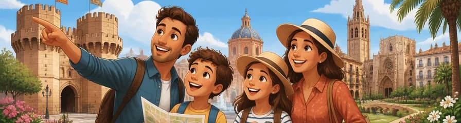 Recorrido Privado por las Plazas y Jardines de Valencia para el Descubrimiento Familiar