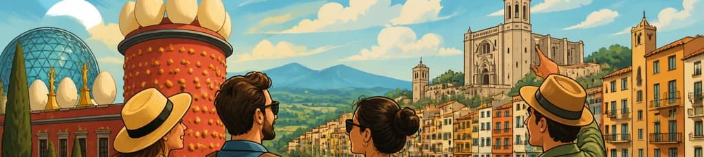 Aventura privada de un día completo desde Barcelona: descubre Figueres y Girona