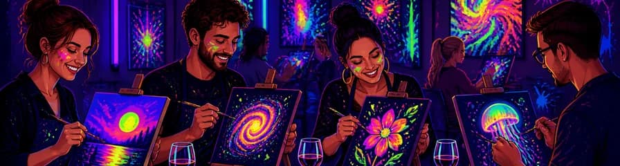 Taller de pintura fluorescente "Glow Art" para adultos