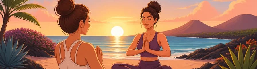 Descubre el yoga privado en las espectaculares playas de Lanzarote: al amanecer, al atardecer o cuando tú prefieras