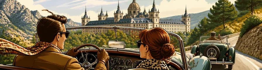 Exploración privada de Madrid y El Escorial en coche clásico