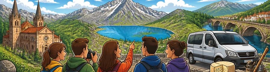 Excursión directa a los Lagos de Covadonga en los Picos de Europa partiendo de Oviedo