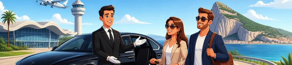 Servicio de Traslado Privado VIP del Aeropuerto de Málaga a la Frontera con Gibraltar