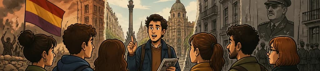 Exploración a pie de la Guerra Civil Española y la Barcelona bajo el franquismo