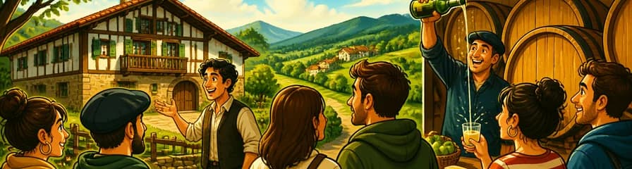 Explorando la tradición vasca: Caserío histórico y sidrería auténtica
