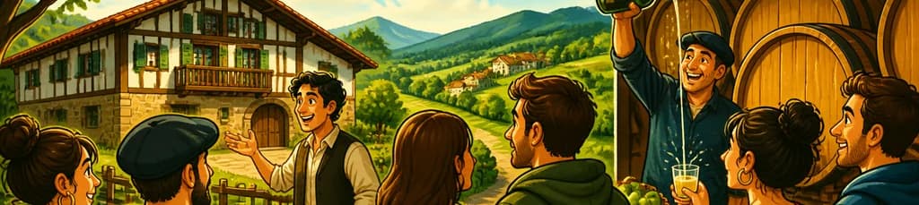 Explorando la tradición vasca: Caserío histórico y sidrería auténtica