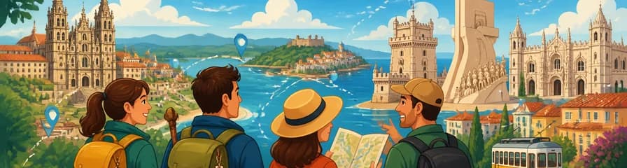 Recorrido guiado de ocho días: de Santiago de Compostela a Lisboa