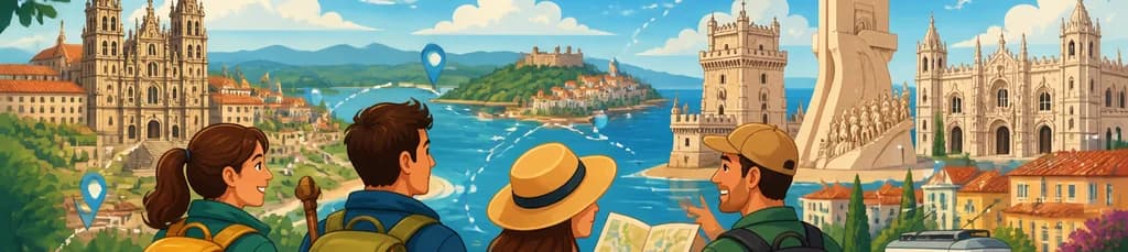 Recorrido guiado de ocho días: de Santiago de Compostela a Lisboa