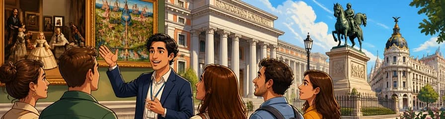 Exploración privada del Museo del Prado y recorrido a pie por Madrid