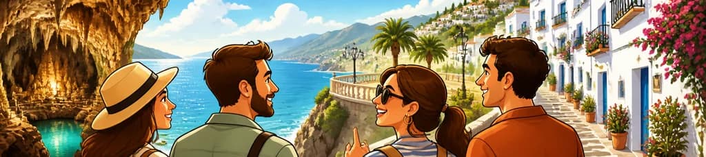 Excursión privada por la Costa del Sol: de Málaga a Nerja y Frigiliana