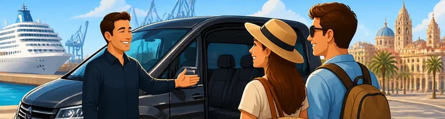 Servicio de traslado privado en furgoneta desde el Puerto de Valencia hasta la ciudad
