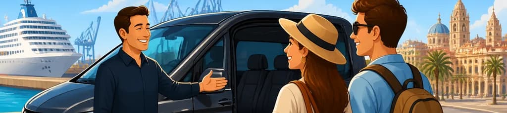Servicio de traslado privado en furgoneta desde el Puerto de Valencia hasta la ciudad