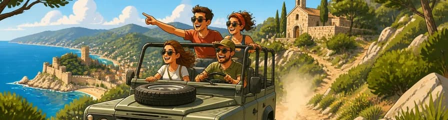 Recorrido por Tossa de Mar en Jeep 4x4
