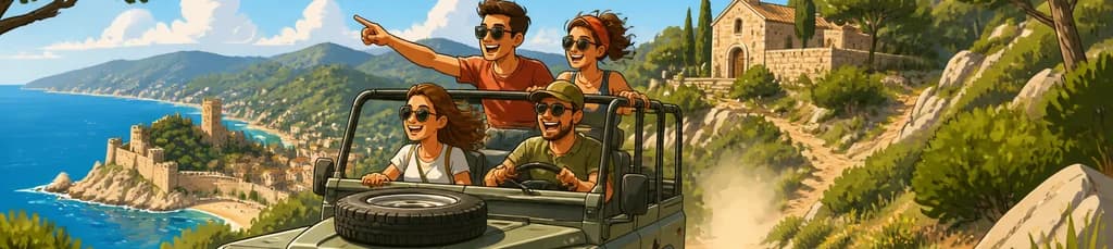 Recorrido por Tossa de Mar en Jeep 4x4